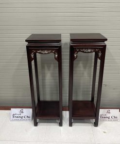 Cặp Đôn Vuông Cao Khảm Cẩn Ốc