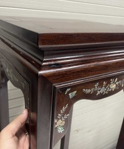 Cặp Đôn Vuông Cao Khảm Cẩn Ốc