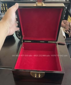 Hộp Trang Sức Gỗ Trắc Khảm Ốc Đẹp