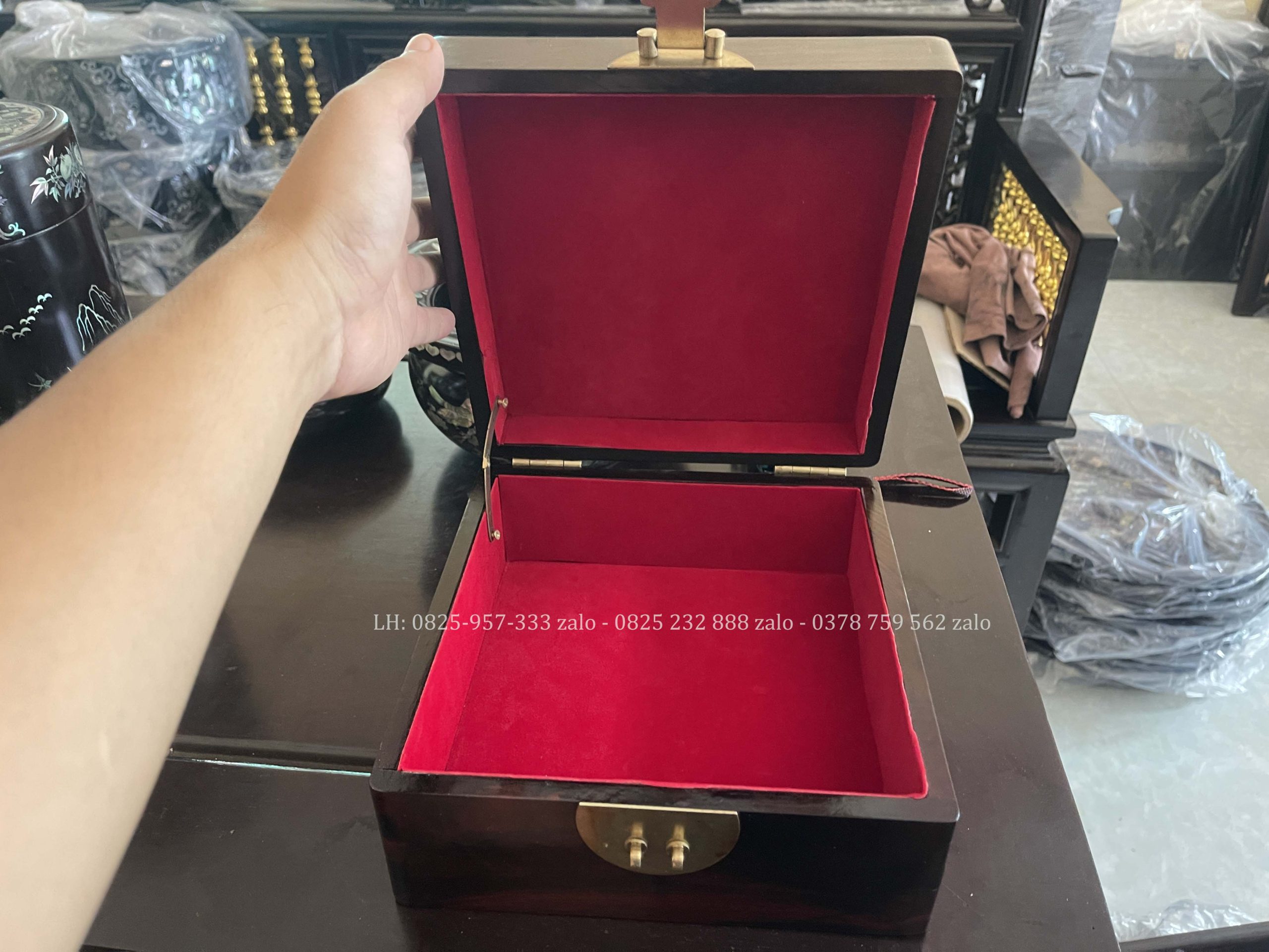 Hộp Trang Sức Gỗ Trắc Khảm Ốc Đẹp (10) Hộp Trang Sức Gỗ Trắc Khảm Ốc Đẹp
