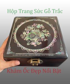 Hộp Trang Sức Gỗ Trắc Khảm Ốc Đẹp
