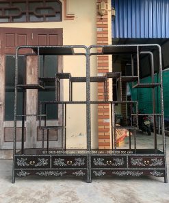 Mẫu Kệ Bày Đồ Gỗ Gụ Khảm Cẩn Ốc