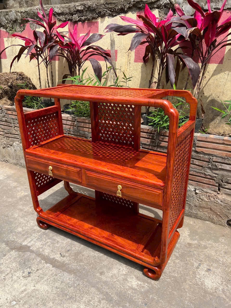 Mẫu Kệ Bày Đồ Gỗ Hương Nhỏ
