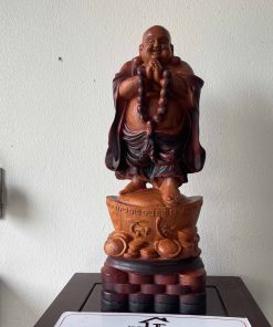 Pho Tượng Di Lặc Chúc Phúc Gỗ Hương