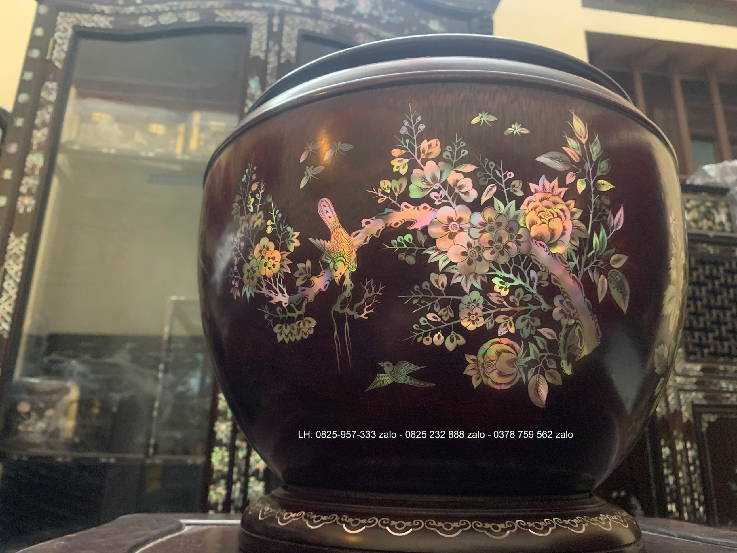 Rỏ Ủ Trà Nóng Khảm Ốc Đẹp