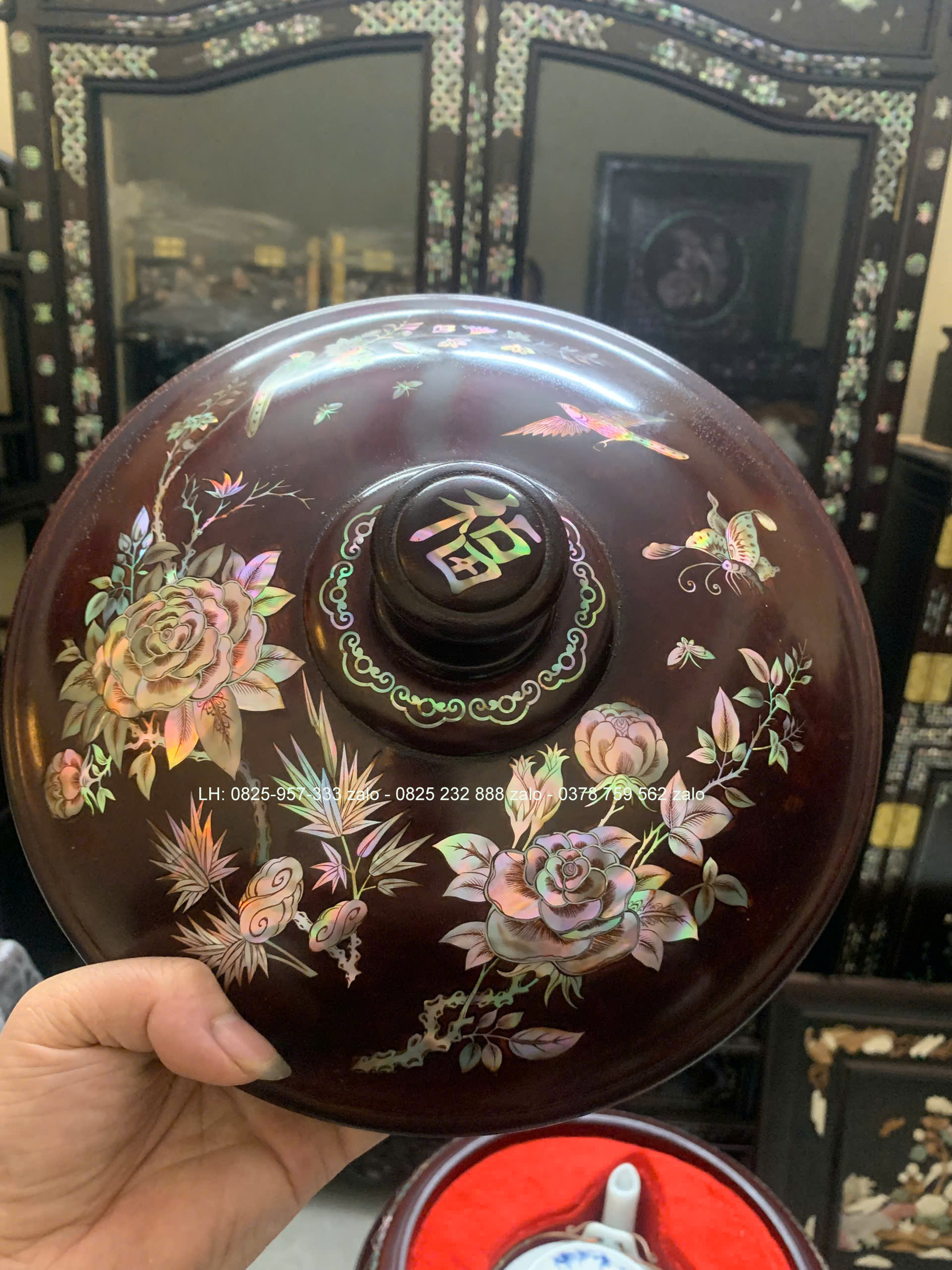 Rỏ Ủ Trà Nóng Khảm Ốc Đẹp