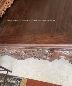 Sập Ngũ Phúc Chân Hươu 220 x 180 Cm Gỗ Gụ