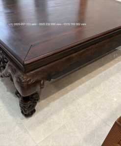Sập Ngũ Phúc Chân Hươu 220 x 180 Cm Gỗ Gụ