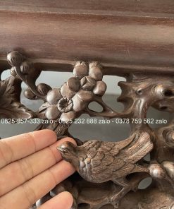 Sập Ngũ Phúc Chân Hươu 220 x 180 Cm Gỗ Gụ