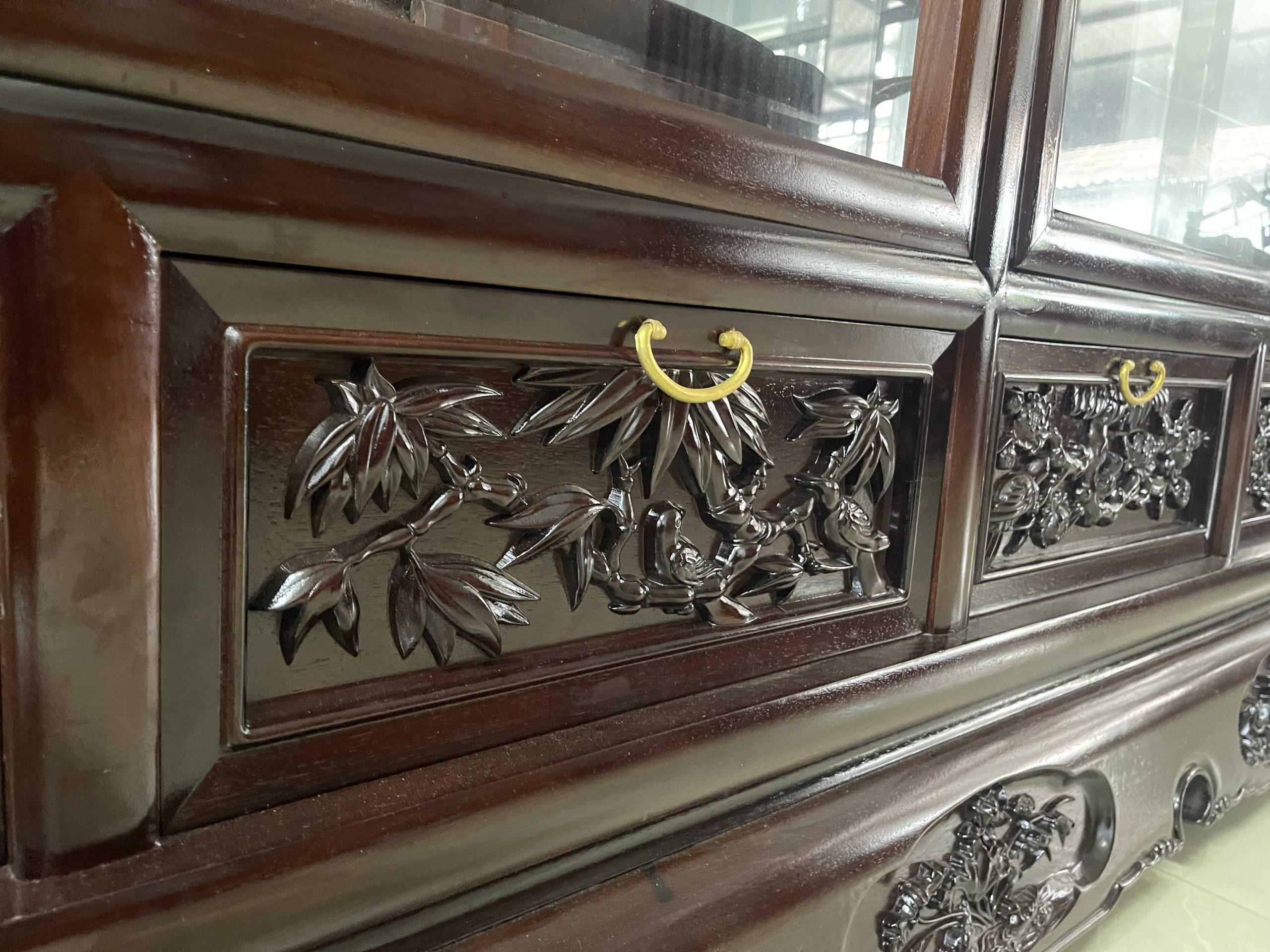 Tủ Bày Đồ Đựng Đồ Gỗ Gụ (10) Tủ Bày Đồ Đựng Đồ Gỗ Gụ