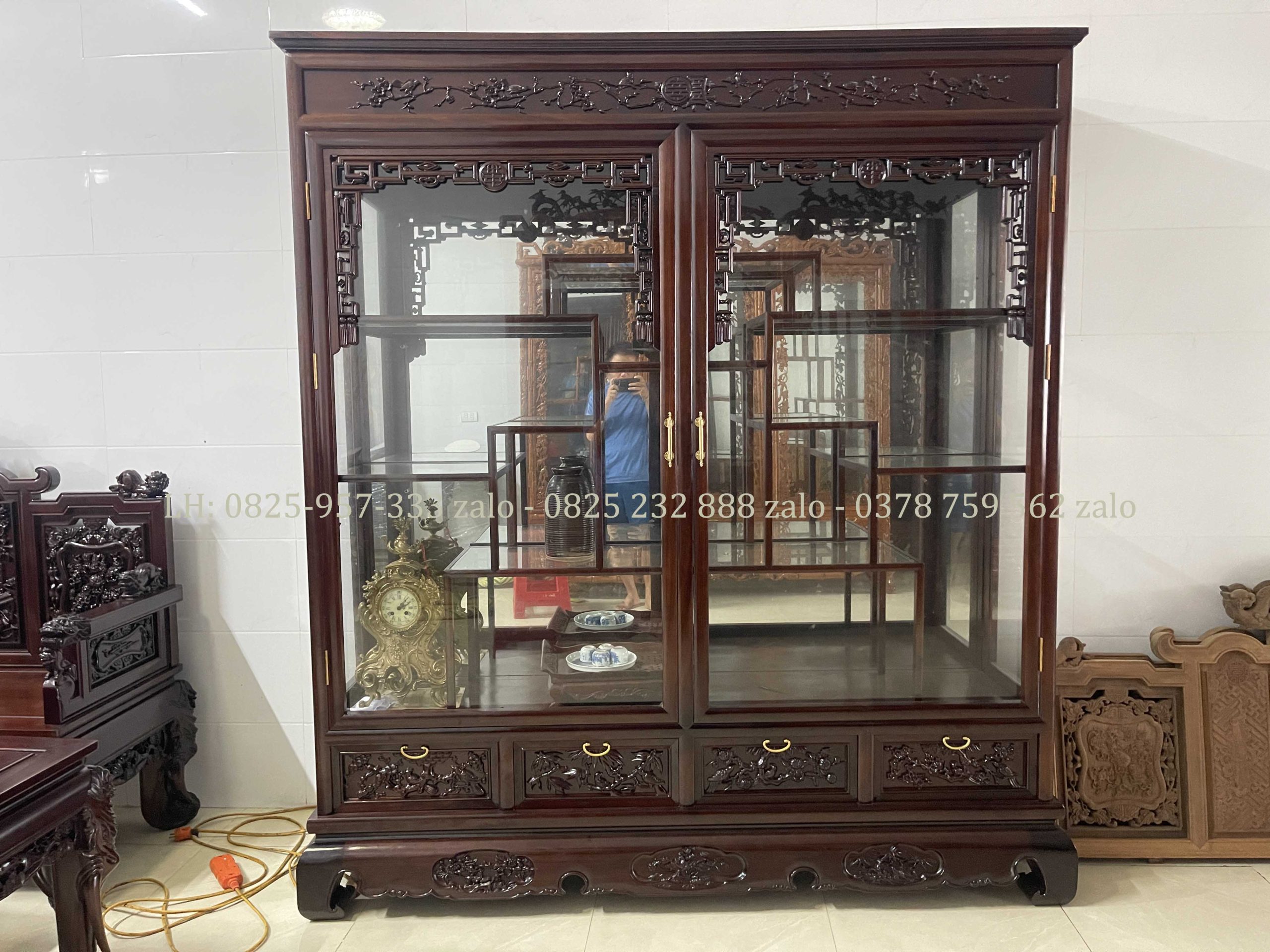 Tủ Bày Đồ Đựng Đồ Gỗ Gụ (14) Tủ Bày Đồ Đựng Đồ Gỗ Gụ
