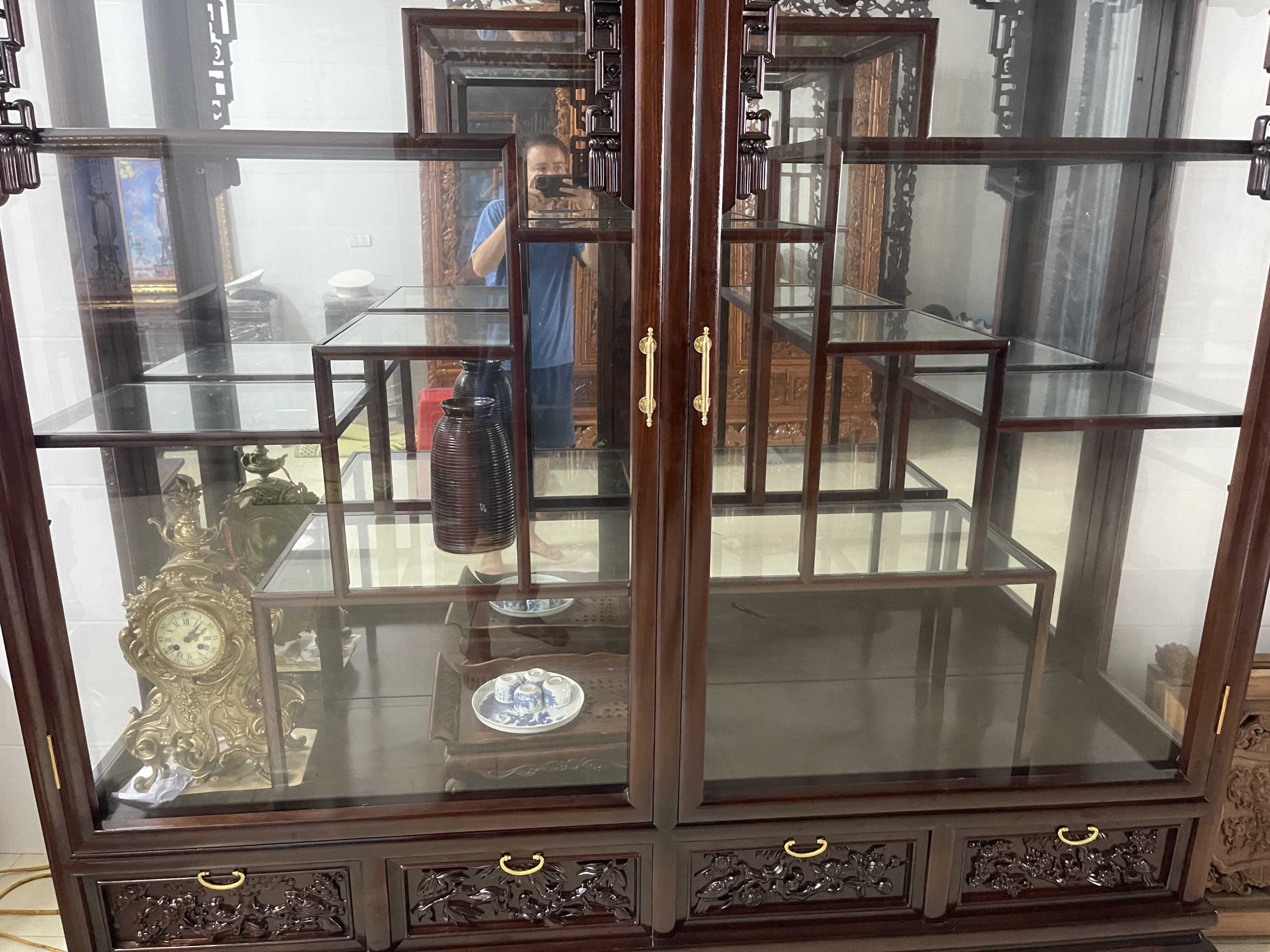 Tủ Bày Đồ Đựng Đồ Gỗ Gụ (2) Tủ Bày Đồ Đựng Đồ Gỗ Gụ
