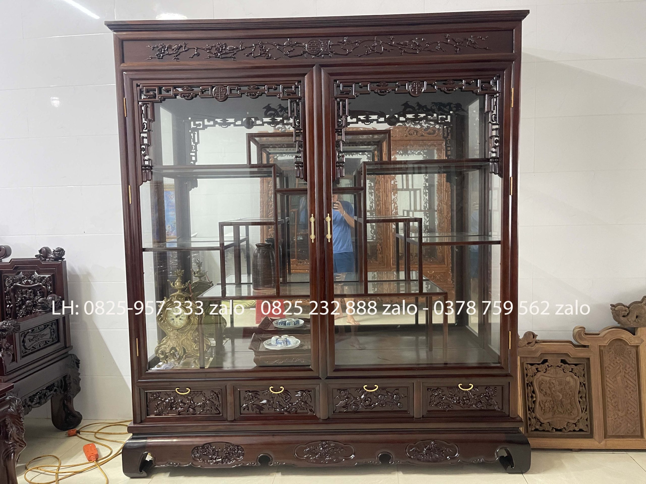 Tủ Bày Đồ Đựng Đồ Gỗ Gụ (3) Tủ Bày Đồ Đựng Đồ Gỗ Gụ