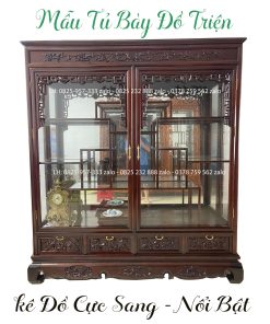 Tủ Bày Đồ Đựng Đồ Gỗ Gụ