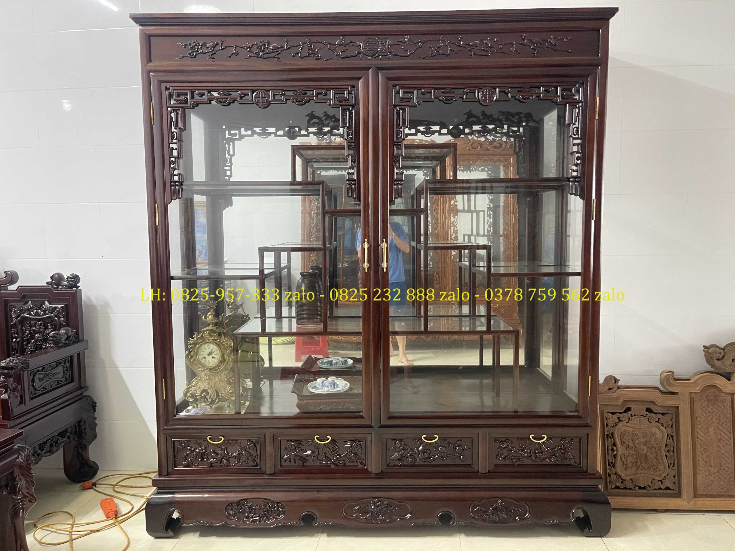 Tủ Bày Đồ Đựng Đồ Gỗ Gụ (5) Tủ Bày Đồ Đựng Đồ Gỗ Gụ